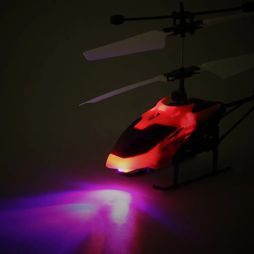 D715 Flying Mini Infrared Induction RC Helicopter Drone Remote Control Aircraft with LED Flashing light for Kids Toys Gift