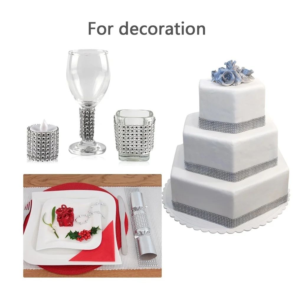 2 м/рулон 8 рядов золотистого и серебристого цвета Сетка упаковочная Блестящий