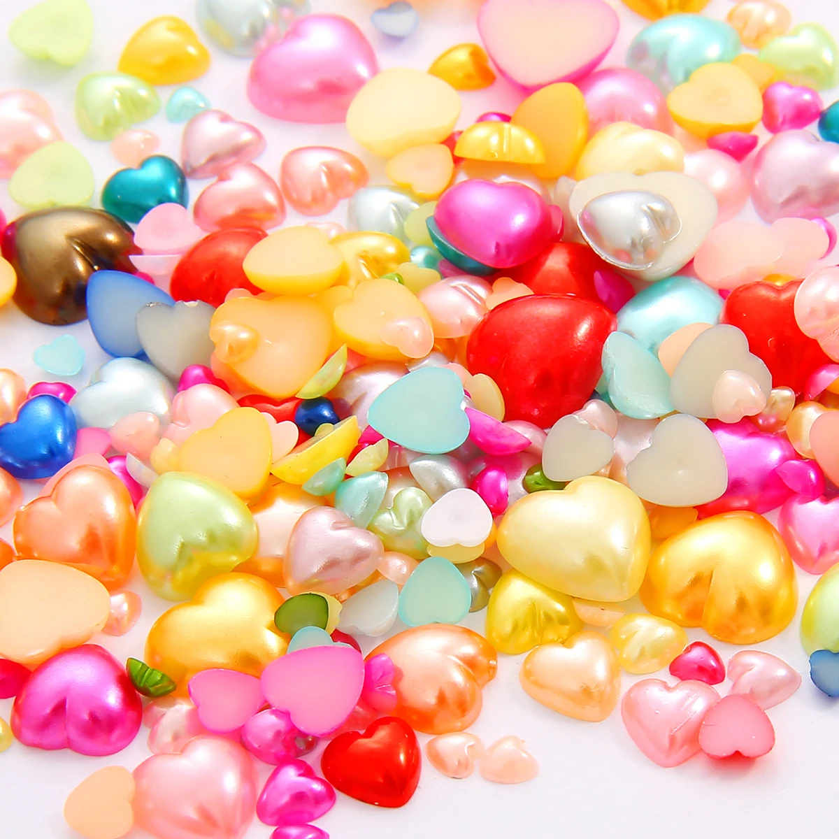 Бусины из АБС-пластика с плоской задней стороной 3-12 мм