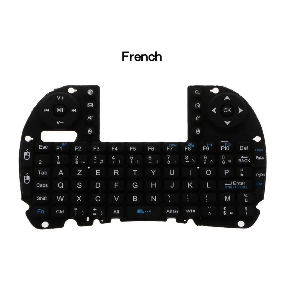 French Русская i8 2,4 ГГц Беспроводная клавиатура Air mouse Touchpad для Android tv BOX PC 95AD - Цвет: French