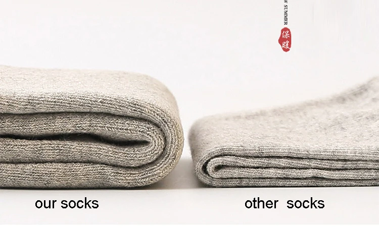 Autumn Winter Men's Warm Wool Socks Cotton Harajuku High Quality Black gray Casual Tube Men Dress Socks for men gift 5Pair