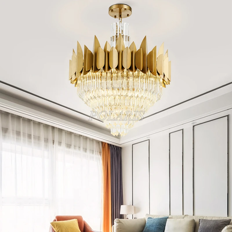 Современная стеклянная хрустальная люстра светильник ing для ресторана роскошная