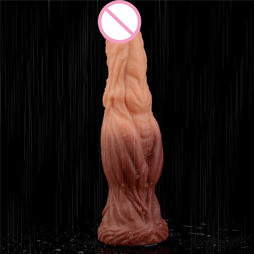 XXL реалистичный большой фаллоимитатор волк двойной плотности анальный анальные