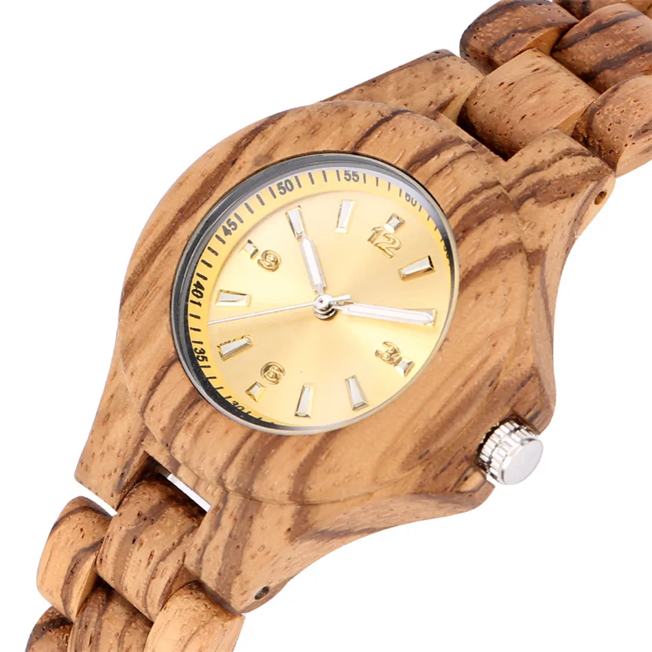 

Women's Watches Wood Watch Quartz Movement Hot Fashion Wooden Bangle Ladies Wristwatches Casual Timepiece reloj New Arrival 2020