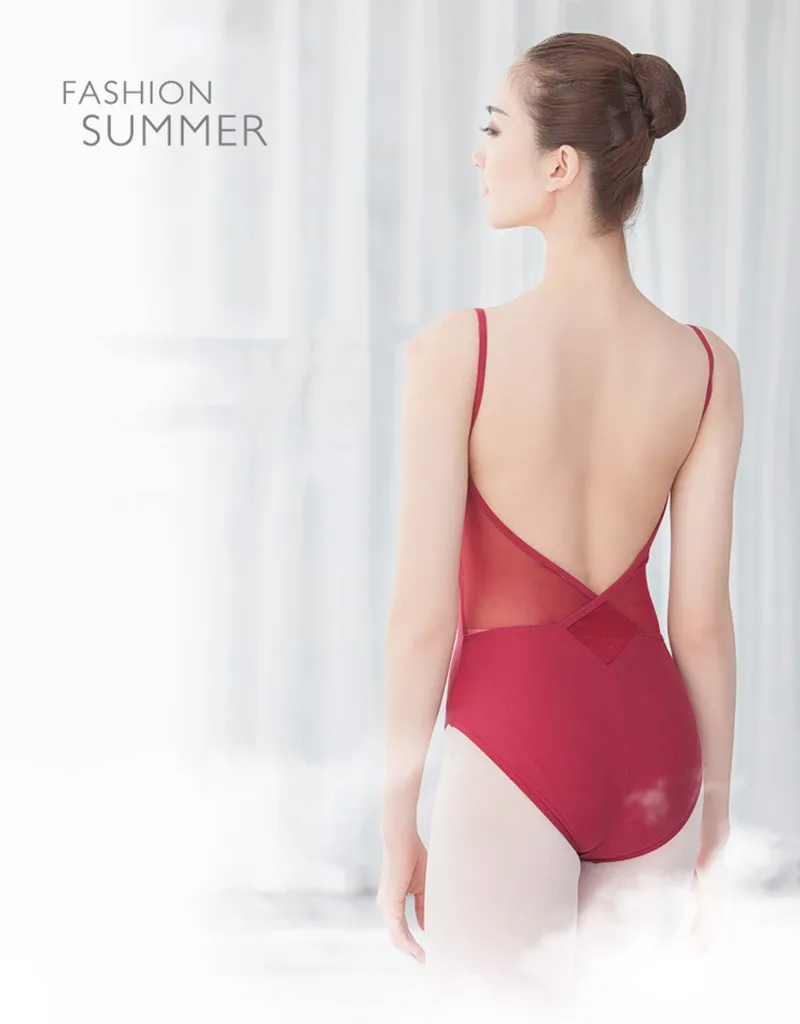 Взрослый тренировочная одежда для занятий гимнастикой из черной сетки бальных