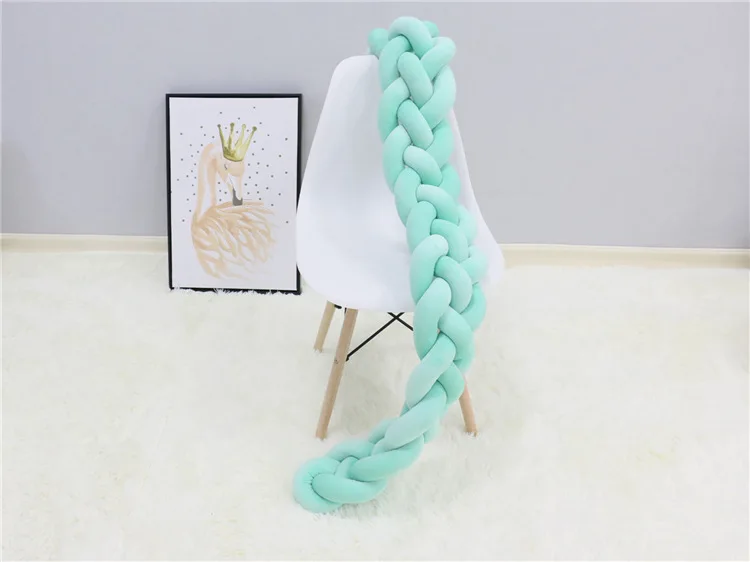 Бампер для новорожденных с узлом длиной 3 м коса подушка детской кровати бампер в