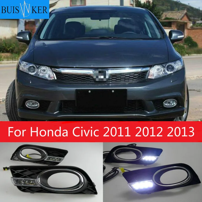 2 шт. авто-Стайлинг светодиодный 12V DRL Дневной свет автомобиля Габаритные огни с