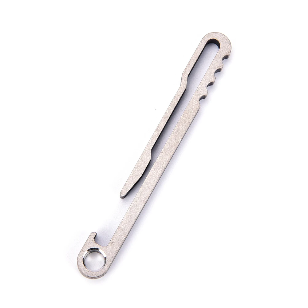 

Titanium Alloy EDC Key Ring Belt Clip Quick Draw Keychain Hanging Buckle Bottle Opener Pocket Clip Outdoor Equipment 70*8*4mm