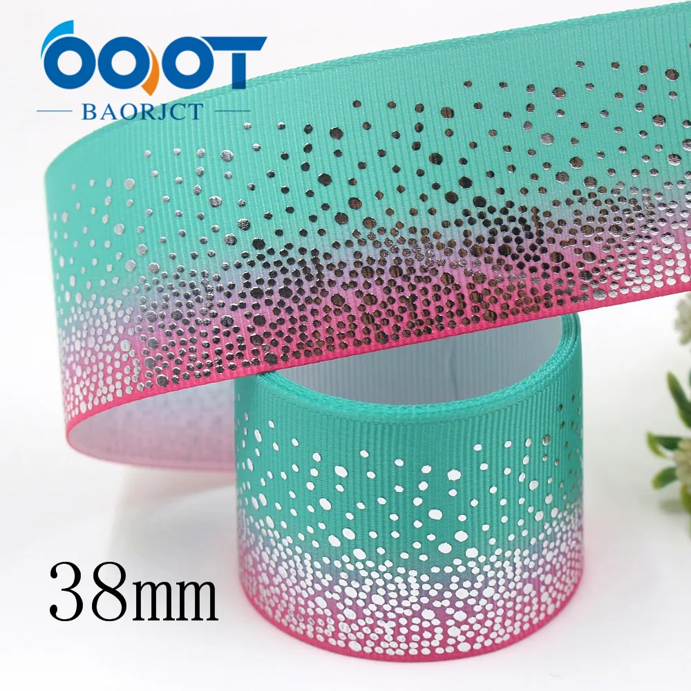 OOOT BAORJCT I-19911-2126 38 мм 10 ярдов красочные градиентные бронзовые корсажные ленты лук