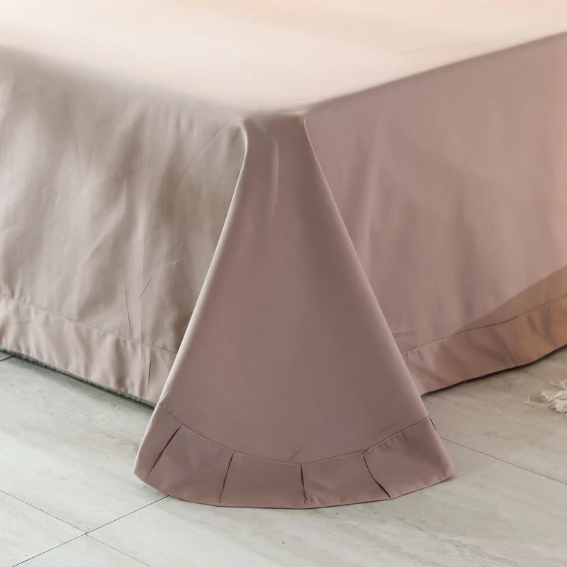 

Luxury Pink Blue Green Purple 60S Egyptian Cotton Pastoral Flowers Embroidery Bedding Set Duvet Cover Bed sheet/Linen Pillowcase