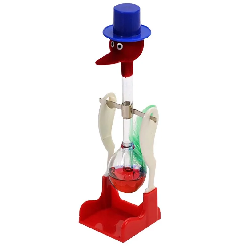 Vaso de beber l&iacute;quido sin interrupci&oacute;n creativo, p&aacute;jaro de la suerte, pato Bobbing, broma m&aacute;gica, juguete para ense&ntilde;ar f&iacute;sica, ecol&oacute;gico y seguro-5