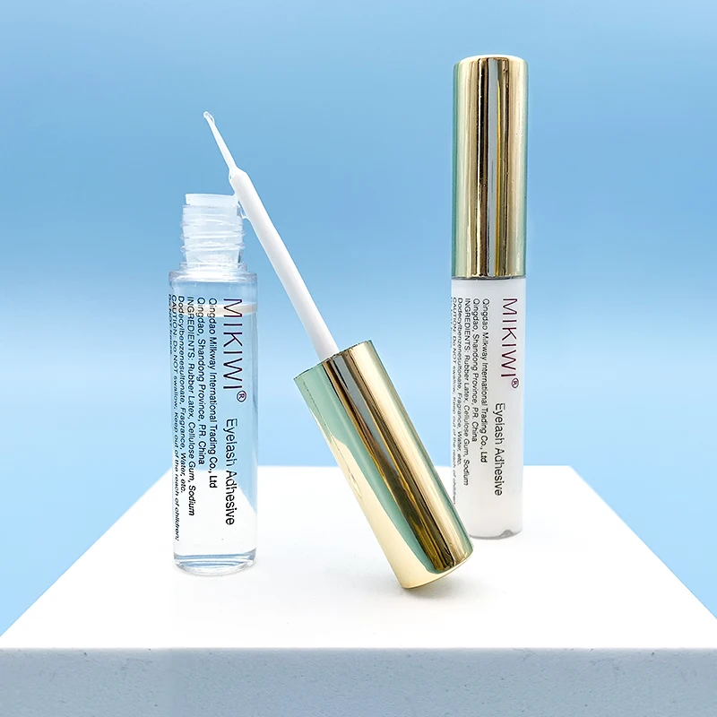 

Mikiwi Glue 1 pcs Quick Dry Eyelash White/Clear Mink Eyelashes Glues Adhesive Cosmetic Tools cola para cilio Beauty Tool