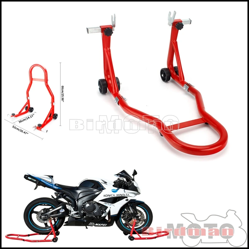 Universal Motorcycle Lift Repair Stand Adjustable Front Rear Tire Wheel Chock Locking Stand For Honda Yamaha Suzuki Kawasaki