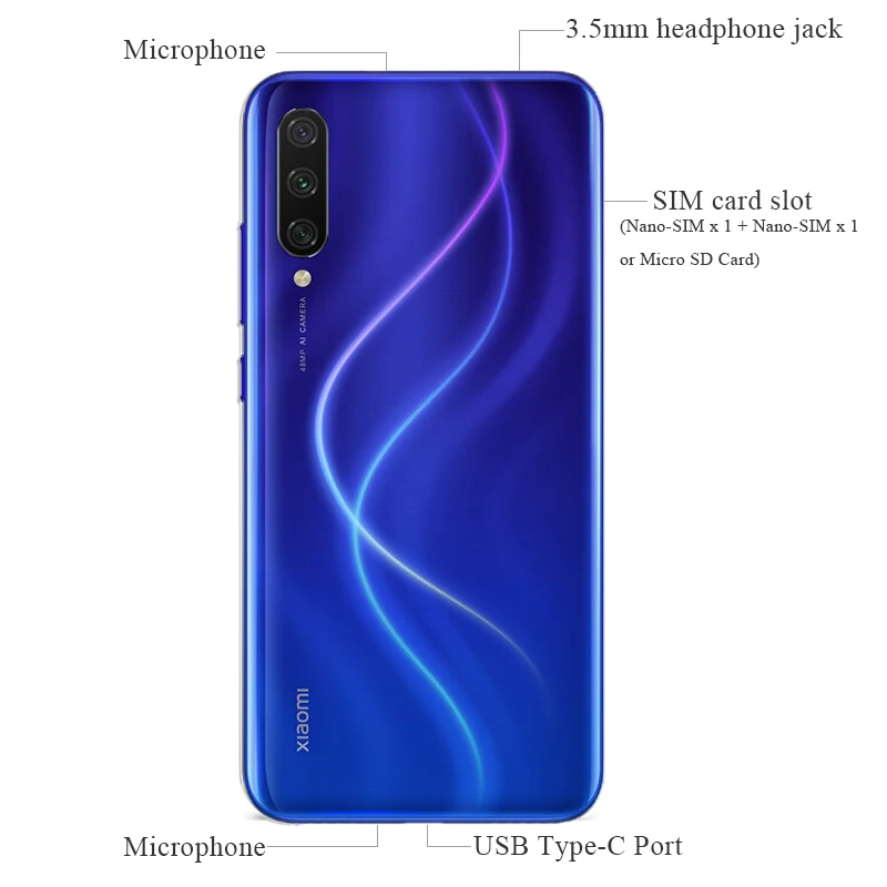 Глобальная версия Xiaomi Mi 9 Lite, 6 ГБ, 128 ГБ, Смартфон Snapdragon 710, четыре ядра, экран 6,39 дюйма, 48мп, тройная камера, аккумулятор 4030 мАч, NF