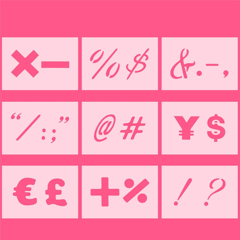 Aomily трафарет для торта с буквами символом Аэрограф форма рисования печенья