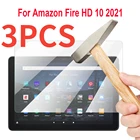 3 шт. 9H Закаленное стекло протектор экрана для Amazon Fire HD 10 2021 10,1 дюймов Защитная прозрачная пленка для Kindle Fire HD 10