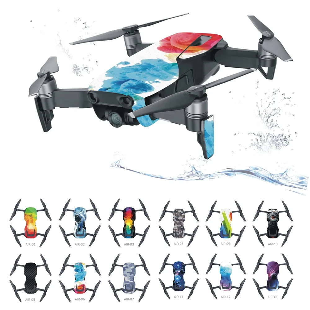 Водонепроницаемый стикер наклейка чехол для DJI Mavic Air Drone аксессуары красочные ПВХ