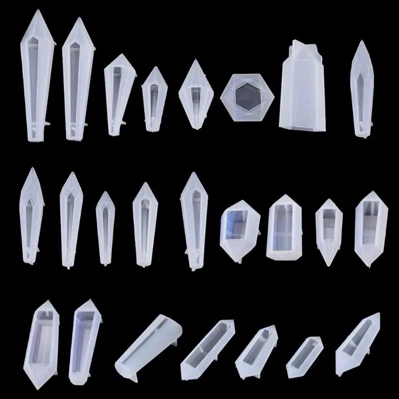 

24 шт./компл. Кристалл эпоксидная смола, форма литье маятника силиконовая форма ручной работы DIY ремесла серьги ожерелье инструменты для изго...