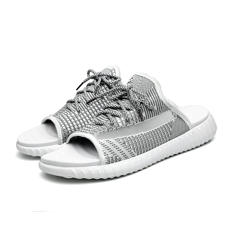 

Men big size 47 air mesh cool green Outdoor Sandals women Hollow Slippers hollow sport Light Sandalias Outdoor Summer Chanclas