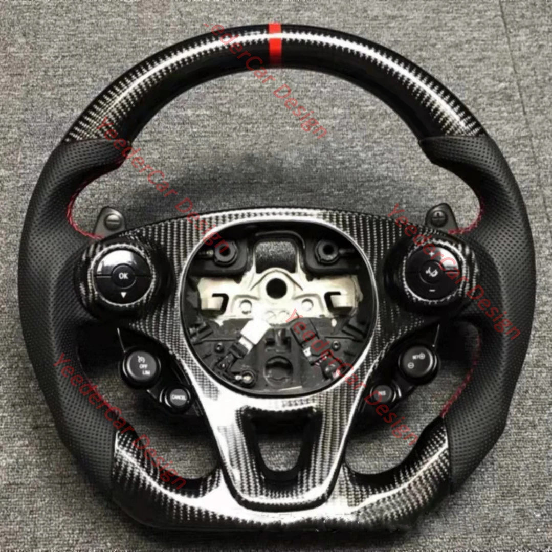 

Cuatomized Carbon Fiber Steering Wheel Alcantara Leather for Mercedes-Benz Smart 453 Fortwo forfour 2016-2020