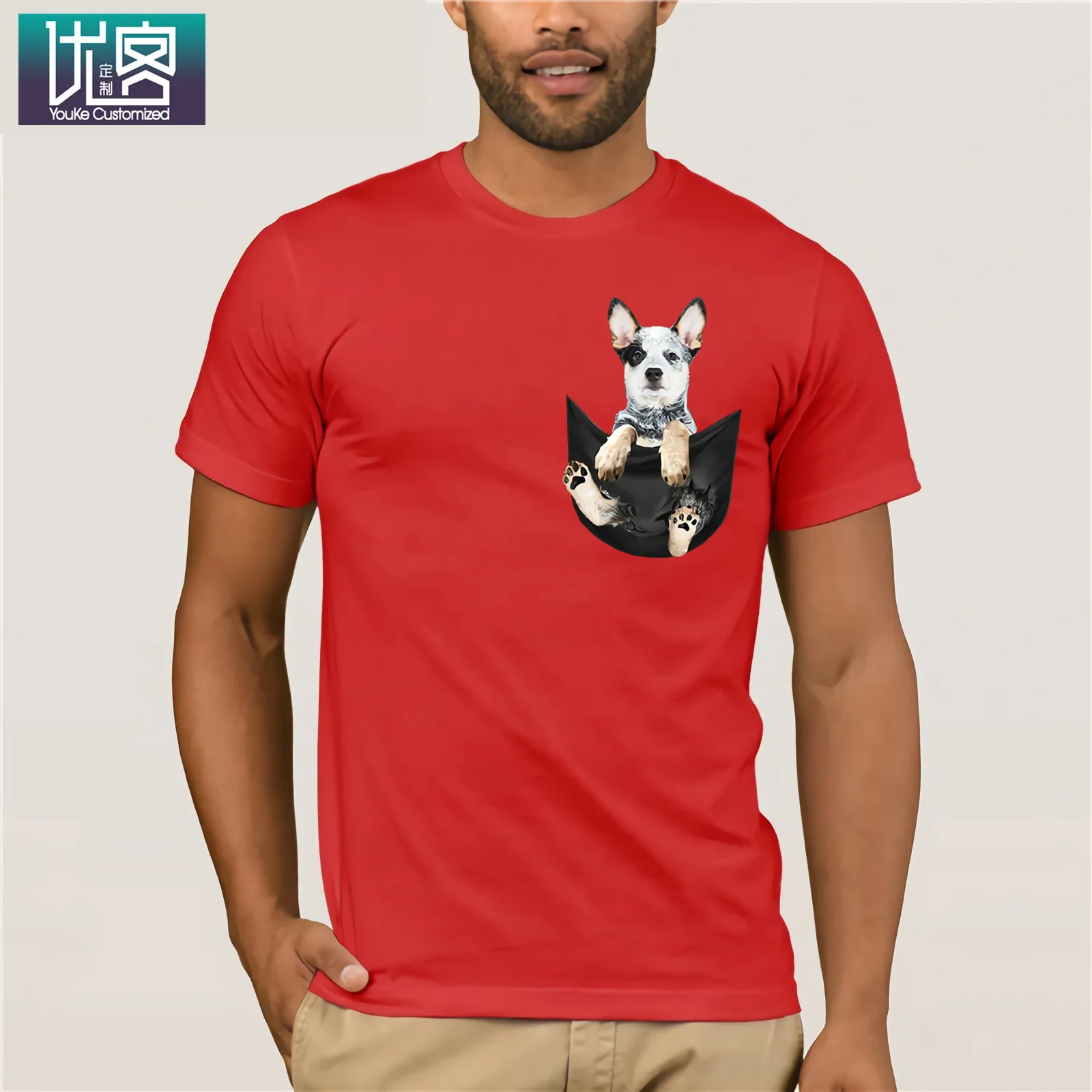 Мужская футболка с короткими рукавами и круглым вырезом An Australia хлопковая