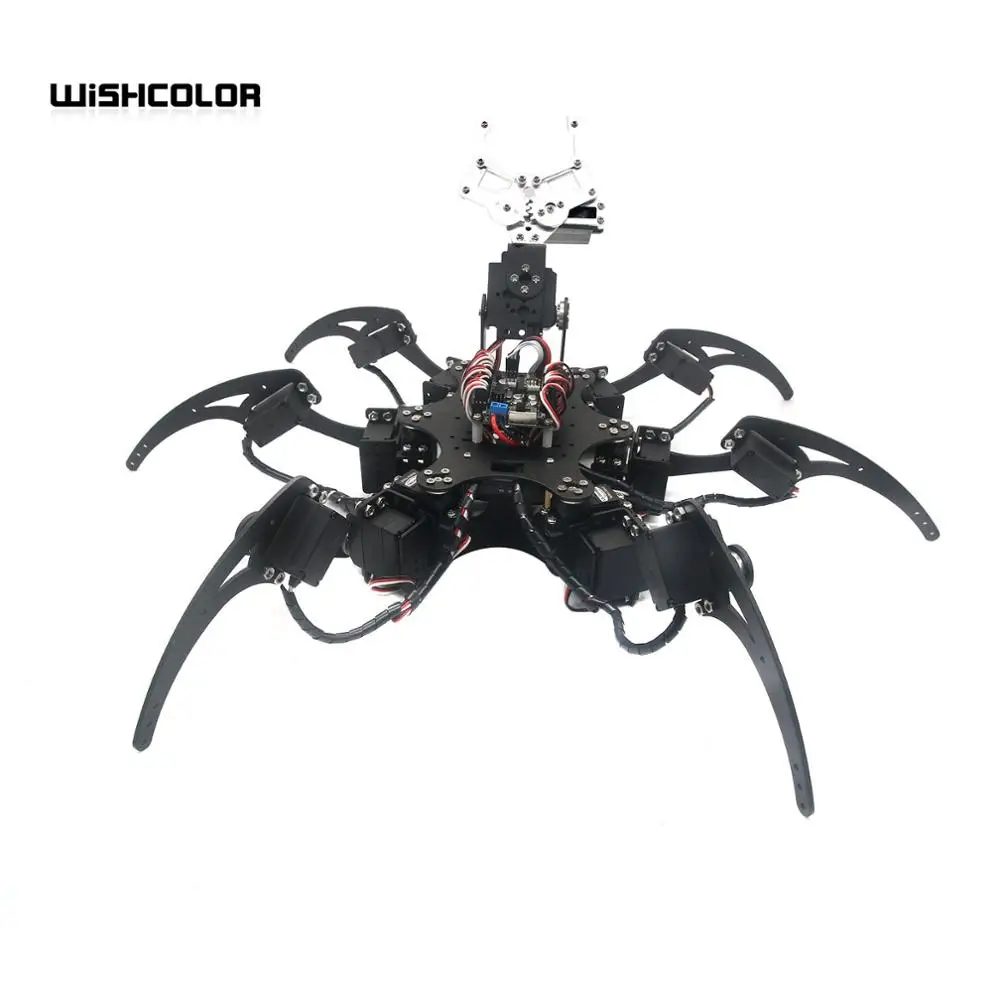 20DOF робот паук Hexapod шесть ножек Роботизированная алюминиевая рама в комплекте|kit