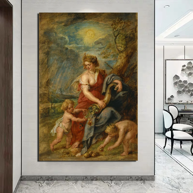 

Poster Vintage Peter Paul Rubens Wall Art Canvas Painting Nordic Posters And Prints Canvas Art Wall Pictures Kids Room Decor