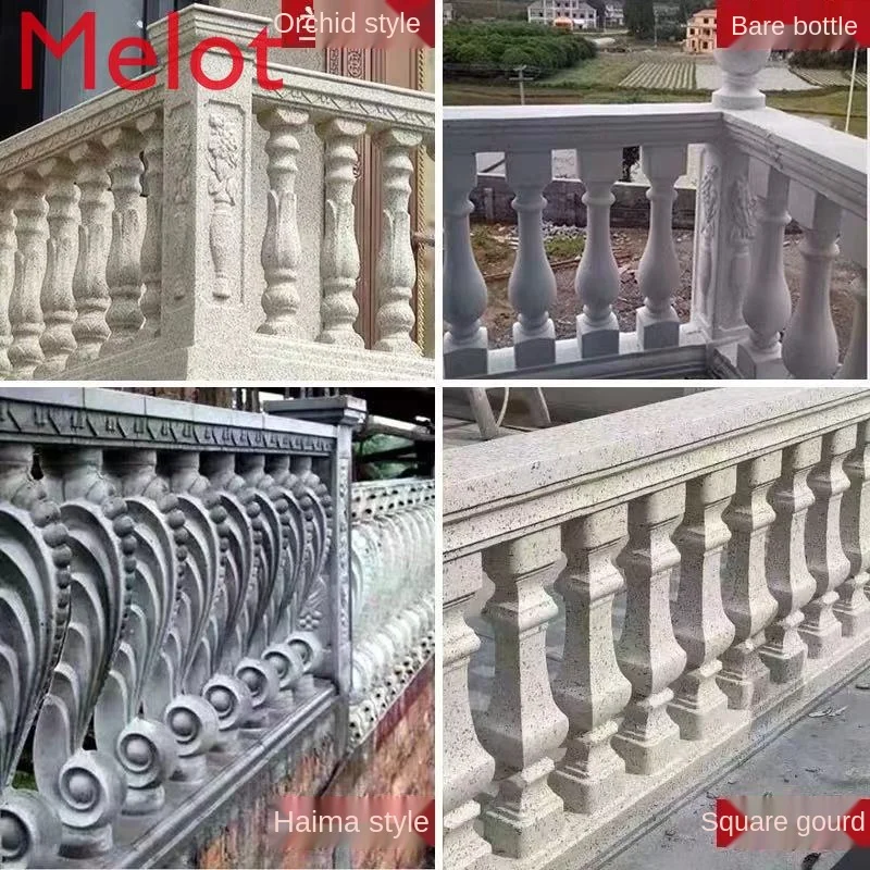 Molde de columna romana de Villa de estilo europeo, valla de balc&oacute;n, barandilla de florero, orqu&iacute;dea fundida en su lugar, columna de hormig&oacute;n, construcci&oacute;n duradera-0