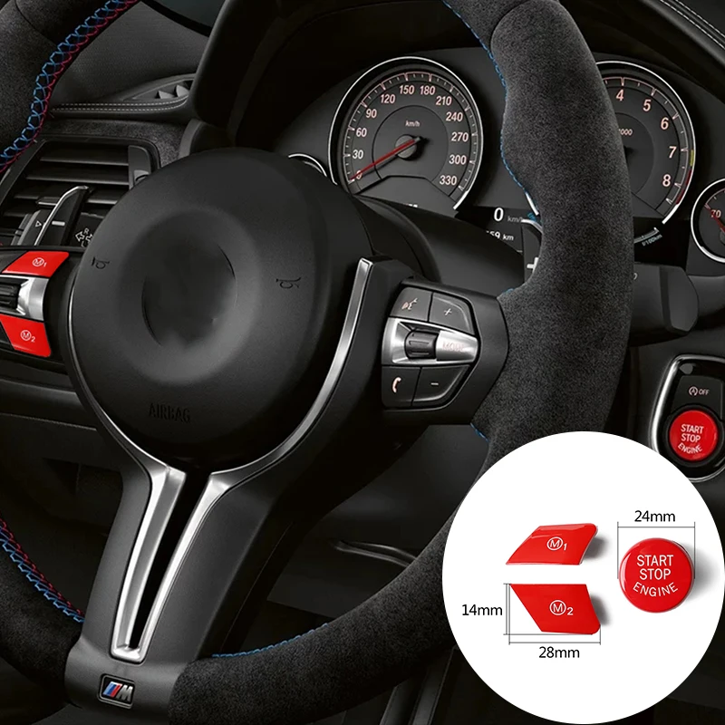 

Кнопки запуска и остановки автомобильного двигателя рулевая Кнопка M1 M2 Для BMW F15 F16 F80 F82 переключатель автомобильные аксессуары сменная крышка