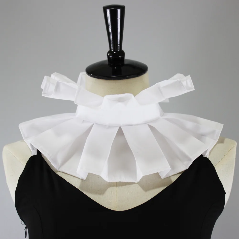 

2021 Ruffles Stand Detachable Collars for Women Shirt Fake Collars Necklace Choker Ladies Sweater Necktie Women False Collar