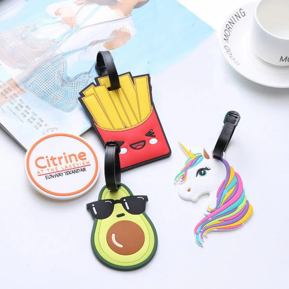 Аксессуары для путешествий креативная силиконовая гелевая багажная бирка на