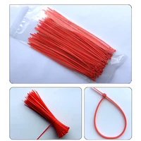 100 pcs 6 color 4300mm colorful wire binding wrap straps self locking nylon cable sleeve ties plastic zip tie ul certified