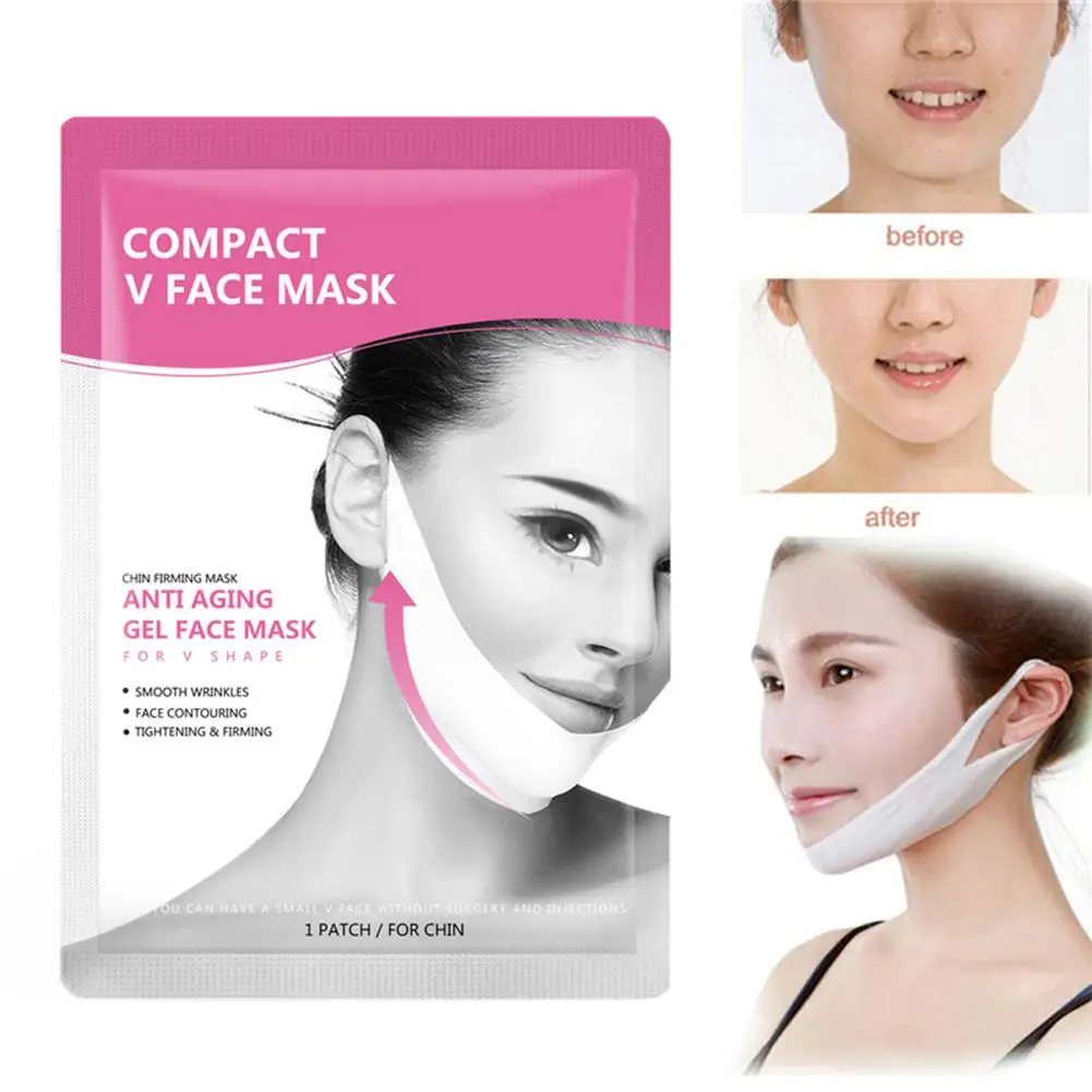 

V Shaped Ear Hanging Mask Face Chin Shrink Pores Moisture Increase Compactness Cheek Eliminate Edema Slimming Lifting Mask