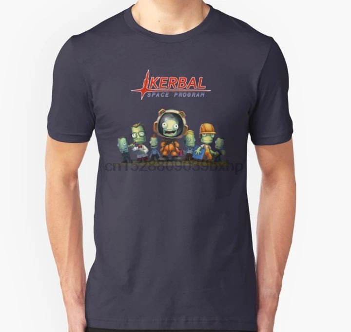 Мужская футболка Kerbal Space Program KSP Team унисекс wo футболки |
