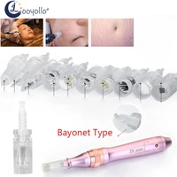 10pcs bayonet tattoo cartridge rotary needles electric auto microneedle derma pen eyebrow eyeliner skin makeup tattoo nano tips