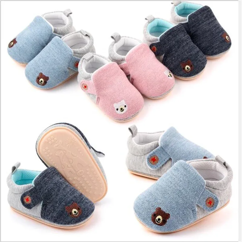 Новые весенне осенние Разноцветные Детские хлопковые пинетки с рисунками из