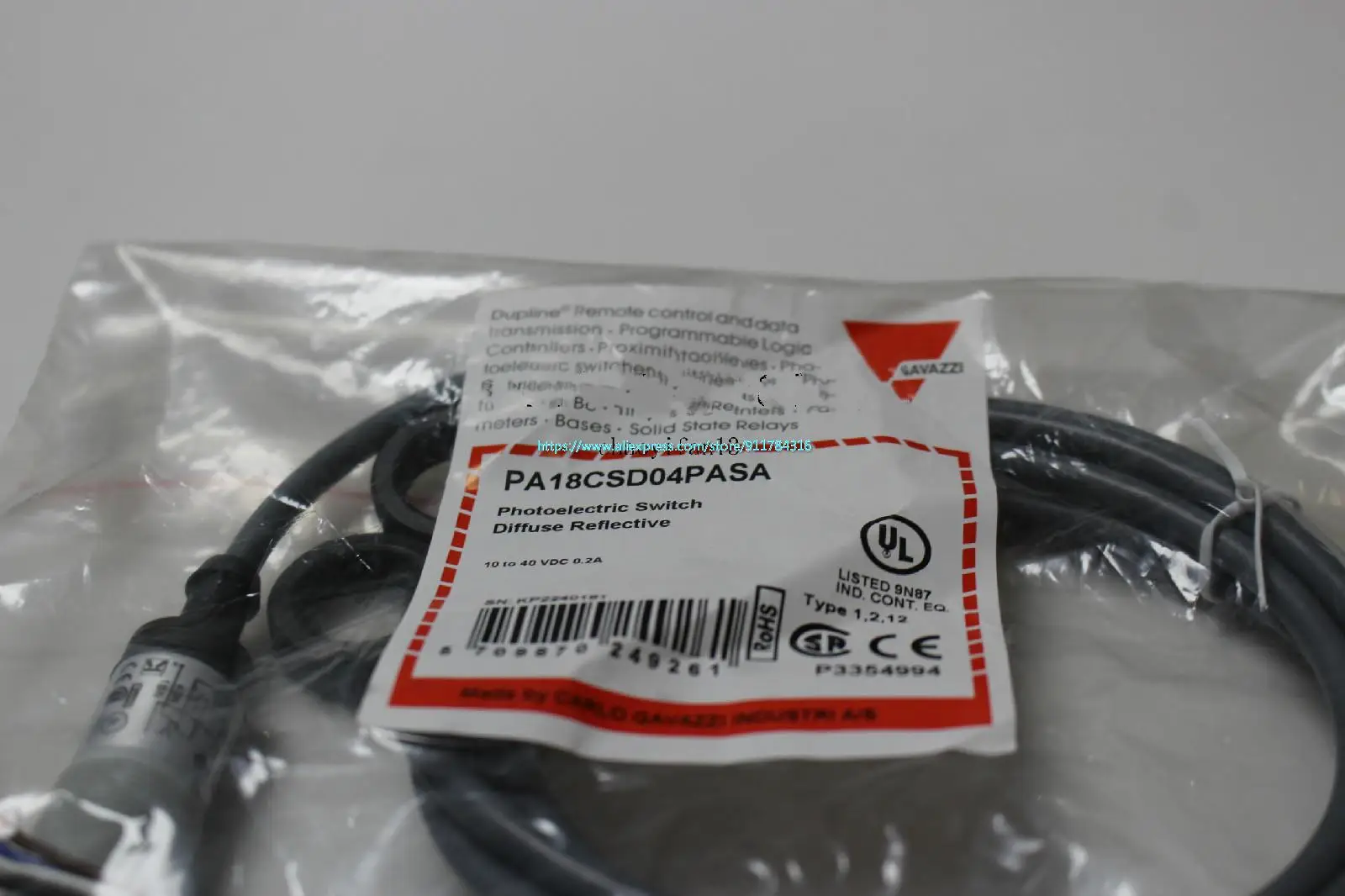 

100% New Original Carlo Photoelectric Sensor PA18CSD04PASA