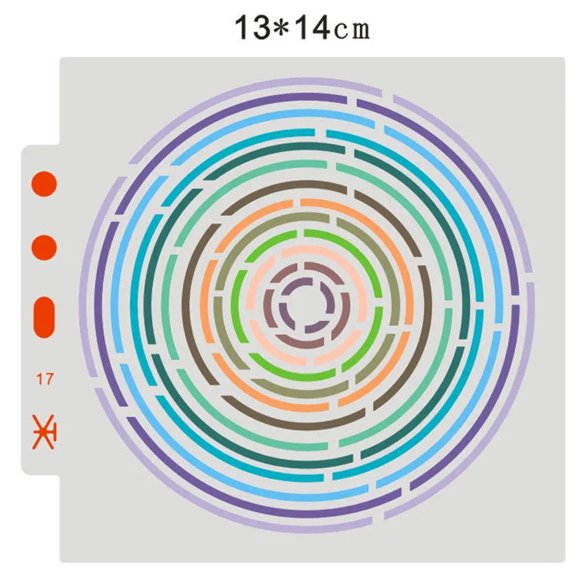 13*14 отпечатков пальцев Скрап трафареты спрей пластичной прессформы щит форма для