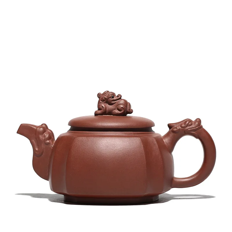 

Yixing dragon teapot handmade kung fu kettle zisha pot purple clay teaware