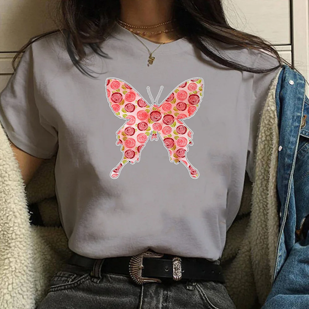 

Butterfly New Women T-shirts Casual Harajuku Tops Tee Summer Female T shirt Short Sleeve T shirt TX9920