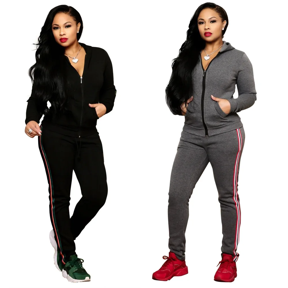 Новинка 2019 женский спортивный костюм с длинным рукавом на осень и зиму модная