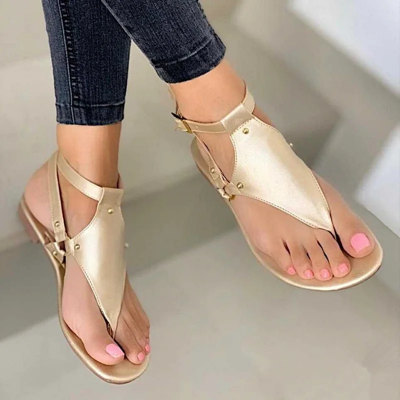 

Summer Flat Women Sandals Gladiator Black Open Toe Ladies Beach Sandals Roman Buckle Strap Female Shoes 2020 Big Size Flip Flops