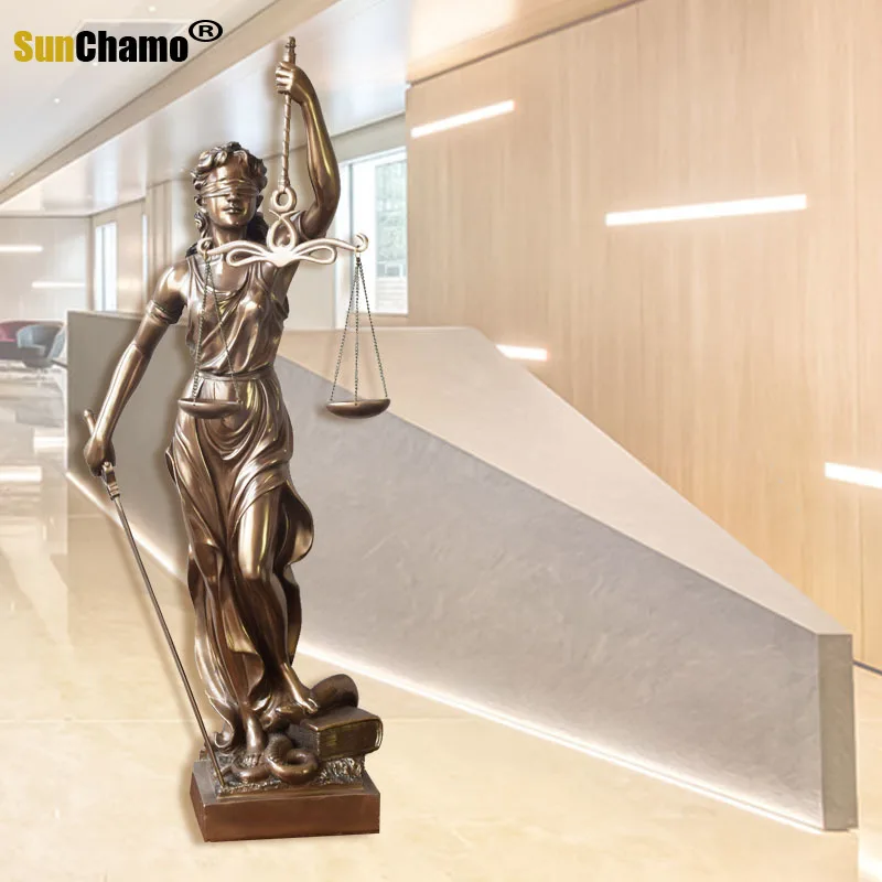 

Goddess of Justice and Fairness Greek Retro Home Decorations Desk Furnishings European Creative Living Room Cabinet Interior