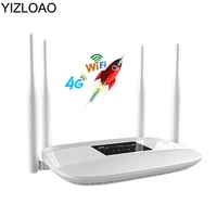 yizloao unlocked 300mbps 4 external antennas home wifi router 3g 4g gsm lte router hotspot 4g modem 4g router with sim card slot