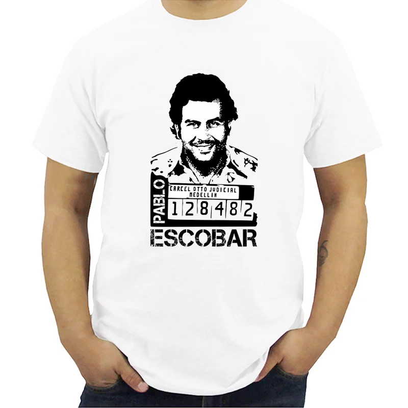 

Gangster, Pablo Escobar T Shirt, Weed, Mafia, Scareface, Luciano, Capon Men T-shirt Tee Tops Streetwear Casual Clothing 4X 5X