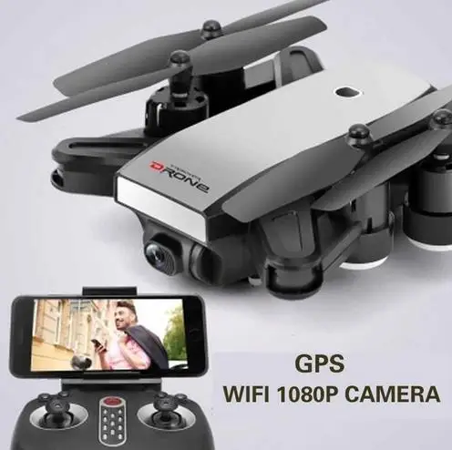 1080P GPS Wifi Квадрокоптер Радиоуправляемый Дрон Мини Складная селфи Дрон с Wi-Fi FPV 2MP Камера двойной gps высота Удержание Quadcopter игрушки VS s9 E58 H37 XS809 - Цвет: 1080P GPS Wifi