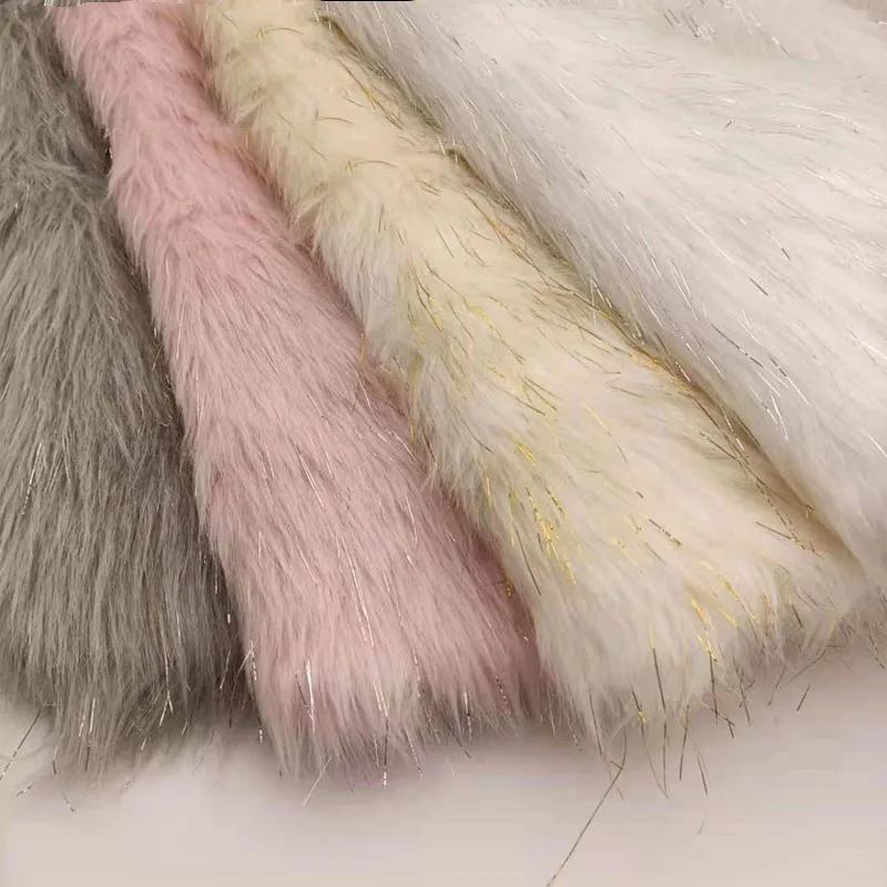 

Высококачественная ткань из искусственного лисьего меха с ярким шелком, 6 см, ткань из искусственного меха для прямой трансляции, фоновое па...