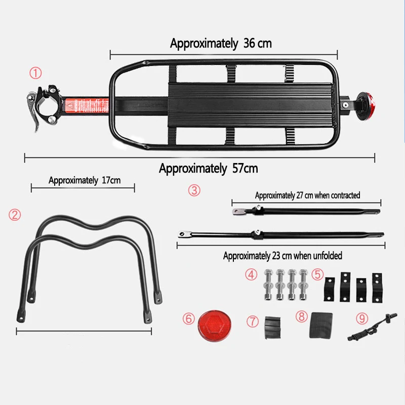 Высокое Качество Велосипедный чемодан грузовой задний каркас горный снег