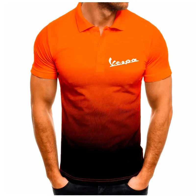 Мужская футболка с отложным воротником коротким рукавом и надписью | Автомобили