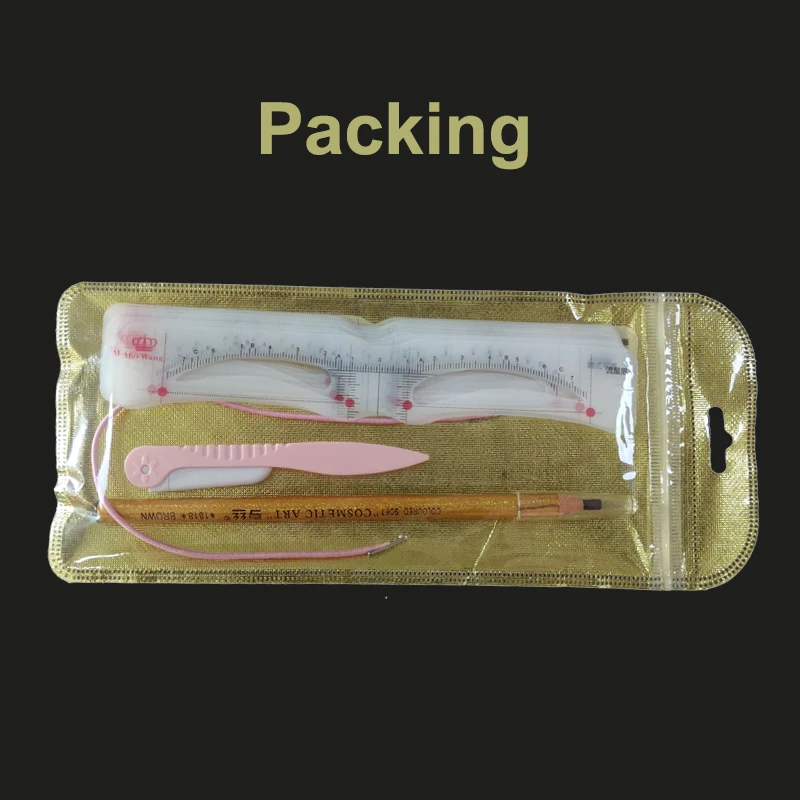 1 Набор тату линейка для бровей формирующая Профессиональный Перманентный